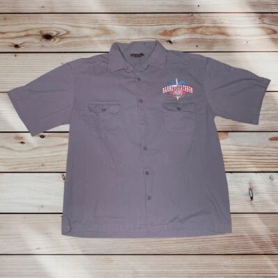 Vintage BARRETT-JACKSON Embroidered Mechanics Button Up Shirt. Size-XL - Image 1 of 4