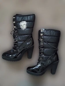 Black Baby Phat Puffer Boots - Picture 1 of 13