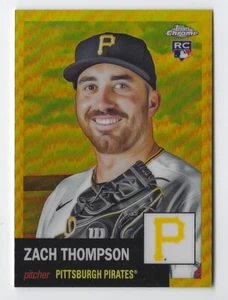 2022 Topps Chrome Platinum #93 Zach Thompson RC Gold Refractor #'d 38/50 - Picture 1 of 2