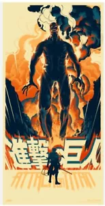 Póster Matt Taylor Attack On Titan Serigrafía Mondo SDCC #73 Anime Clásico 36" - Imagen 1 de 9