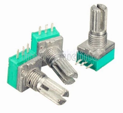 6PCS 3Pin 6mm Shaft Single Linear B Type10K Ohm Rotar Potentiometer - Bild 1 von 4