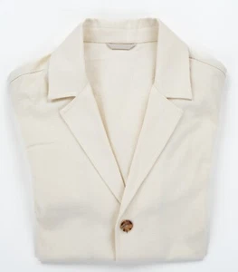 TINTORIA MATTEI White Sport Coat Cotton Regular Fit Unconstructed 41 R (EU 51) - Picture 1 of 6