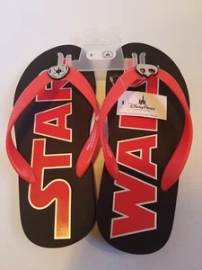 Disney Parks Star Wars Black And Red Flip Flops Size 5 NWT☆☆ - Picture 1 of 2