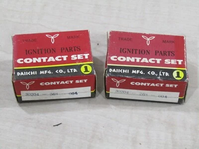 JUEGO DE 2 PUNTOS IZQUIERDOS HONDA CB72 CL72 CB77 CL77 OEM NOS 30204-268-004  Foto 1 de 3