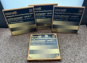 Maxell 7” Reel 1800’ Tapes UD 35-7 Gold Prerecorded Mostly Classic Rock One tape - Picture 1 of 14