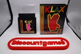 NES Nintendo Game KLAX - In Custom BitBox Display Box! Tengen Black Cart!