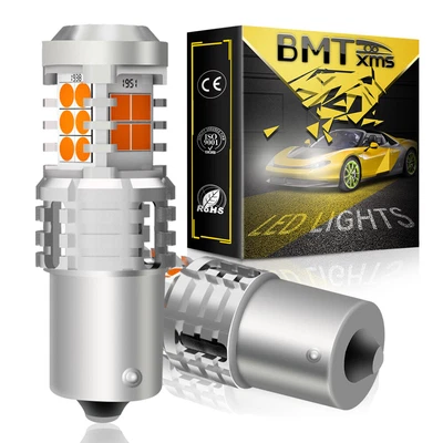 1156 Amber LED Rear Turn Signal Light Bulbs Canbus for Hyundai Elantra 2000-2025 Foto 1 de 4