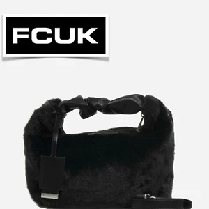 Bolso/bolso de mano bandolera negro FCUK... Bolsos de marca de BagaholiX (D345) - Imagen 1 de 8