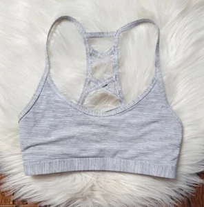 Lorna Jane Gray Blend Ladder Back Sports Bra Women's Size Small - Picture 1 of 6