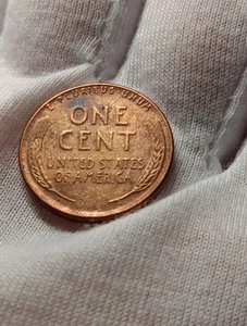 👉1945-D Lincoln Wheat Penny Toned Red Brown Choice M/217 - Picture 1 of 2