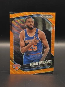 MIKAL BRIDGES - 2024-25 Prizm Black Basketball #158 - ORANGE WAVE /60 - Picture 1 of 3