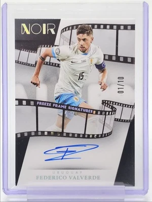 MARCO FEDERICO VALVERDE 2024 PANINI NOIR FREEZE PLATEADO AUTOMÁTICO 01/10 Q0859 Foto 1 de 2