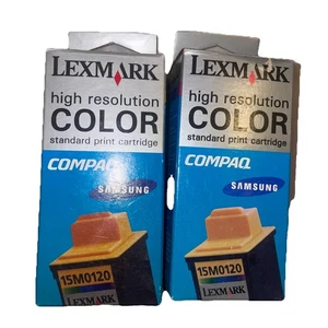 Lexmark 20 (15M0120) Color Ink Cartridge 2-Pack GENUINE NEW - Picture 1 of 4