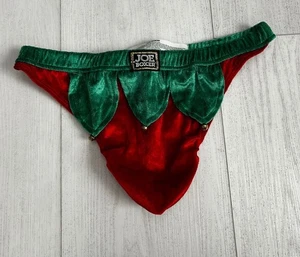 Joe Boxer Men's Christmas Thong Sz L Ef Jingle Velvet - Picture 1 of 3