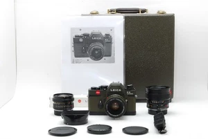*MINT w/Trunk* Leica R3 Safari Olive 35mm Film Camera Body w/24mm 50mm 35-70mm - Picture 1 of 12