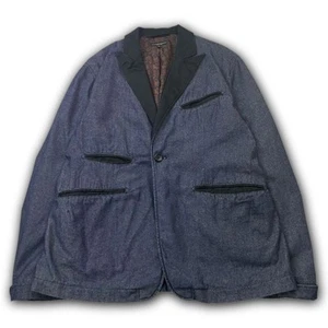 ENGINEERED GARMENTS Paisley Pattern Tailored Jacket Navy Cotton S F/S - Picture 1 of 11