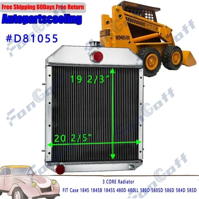 Estuche de 3 núcleos para radiador 1845 1845B 1845S 480D 480LL 580D 580SD 586D 584D 585D Foto 1 de 4