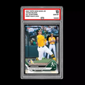 PRESALE Graded 10 Jacob Wilson - 2025 TOPPS NOW #ASG-JW All-Star Game Set - Picture 1 of 1