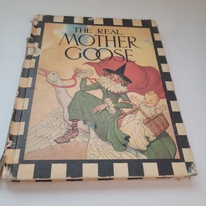 The Real Mother Goose Illustrated Hardcover fairy Tales Fables Myths Children's - Picture 1 of 17