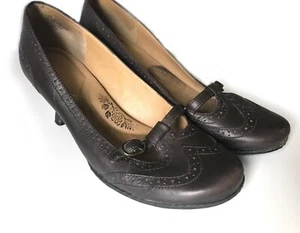 Streng bequeme klassische braune Damen-Pumps Größe 7,5" (Obermaterial Leder) 2,5" Absatz - Bild 1 von 10
