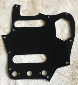 Pick Fender US classic player jaguar guitar Style Guitar Pickguard 3 Ply Black - Picture 1 of 7