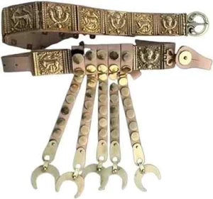 Mittelalterliche Wölfin Römer Cingulum Gürtel, Römer Chingulum Ledergürtel Rüstung - Bild 1 von 4