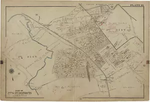 1915 G.W. BROMLEY BALTIMORE COUNTY, MARYLAND CONFEDERATE SOLDIERS HOME ATLAS MAP - Picture 1 of 2