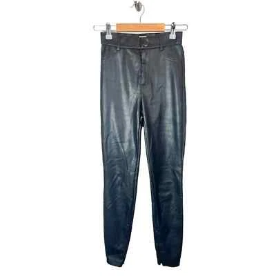 Zara Womens Black Leather Pants Size XS - Image 1 of 4