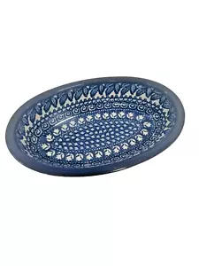 Oval Dish 11" x 7" Polish Pottery from Irena Maczka Boleslawiec Unikat - Picture 1 of 9