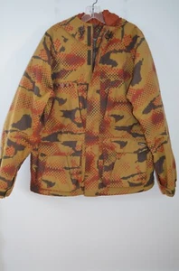 Burton Beige Camouflage 100% Nylon Long Sleeve Full Zip Hooded Coat Size L - Picture 1 of 17