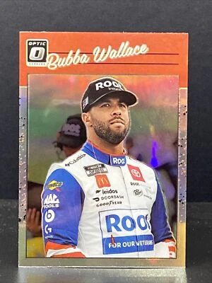 2023 Panini Donruss Racing Optic Retro Silver Prizm Bubba Wallace #83 - Image 1 of 2