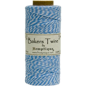 Cotton Baker's Twine Spool 2-Ply 410' Blue - Picture 1 of 3