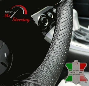 FÜR RANGE ROVER L322 02-14 LACK PERF LEDER LENKRADBEZUG GRAU DOPPEL ST - Bild 1 von 4