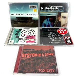 Nickelback, System of a Down, Blink-182 CD Lot x5 Toxicity, How You Remind Me - Picture 1 of 5