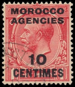 BRITISH MOROCCO AGENCIES 412 - King George V "1925 Scarlet" (pb23250) - Picture 1 of 1
