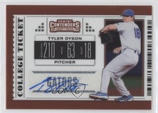 2019 Panini Elite Extra Edition College Ticket Signatures Tyler Dyson Auto