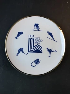 1980 Lake Placid Winter Olympics plate serial numbered Hockey! Marie Lanza Wiese - Picture 1 of 3