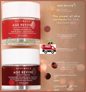 Oriflame Optimals Age Revive Day and Night Creams - Anti-Ageing, Age 35+ - Picture 1 of 11