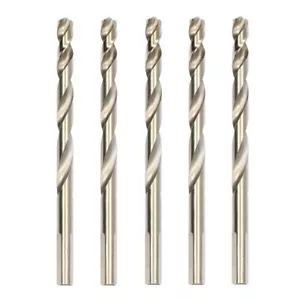 5 Pack TruePower Cobalt Drill Bits M35 HSS High Speed Steel Metal Wood Plastic - Picture 1 of 1