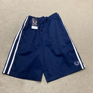 Vintage Fred Perry Shorts Men's S-L Blue Tennis Pockets New BNWT Deadstock - Picture 1 of 6