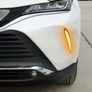 2x DRL LED luz de circulación diurna señal de giro lámpara antiniebla para 2021 2022 Toyota Venza - Imagen 1 de 7