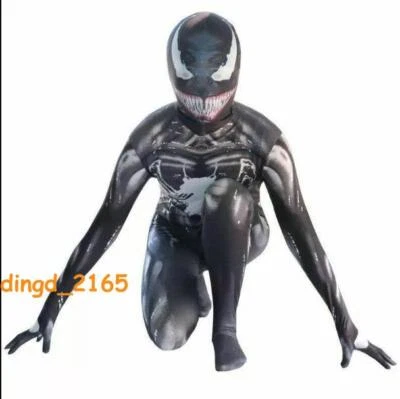 Venom Spider-Man Venom Niños/Adultos Mono Disfraz Disfraz Halloween/Fiesta Traje Foto 1 de 4
