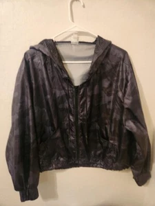 Women's Full-Zip Windbreaker Jacket - All in Motion Black X Small - Picture 1 of 2