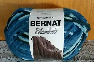 Coperta Filato Bulky Yarnspirations BERNAT Filato TEAL DREAMS Stile Ciniglia 300G/10,5 OZ - Foto 1 di 5