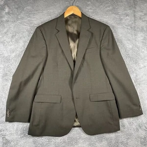 Kenneth Cole Blazer Mens 40S Olive Green Wool Suit Sport Coat 2 Button Jacket - Picture 1 of 19