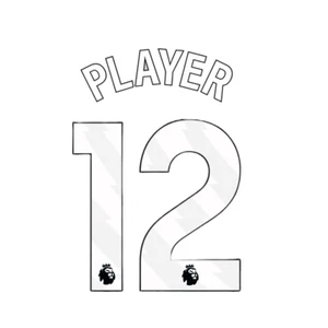 Official Premier League White Player Size 2023-24 Any Name Number Luton Town - Picture 1 of 3