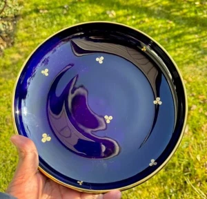 Sevres splendid compote dish  1925 blue cobalt with gildings - Picture 1 of 6