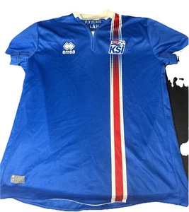 Iceland Home  Soccer Jersey 2016 Men’s Size Small - Picture 1 of 8