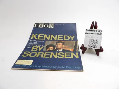Look Magazine August 10 1965 Blunder at Bay of Pigs Ted Sorenson on Kennedy Vtg Foto 1 de 3