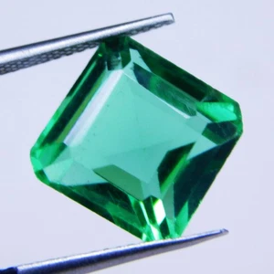 Natürlicher grüner Saphir 6,60 ct Achteck MAKELLOS zertifiziert loser Edelstein - Bild 1 von 5